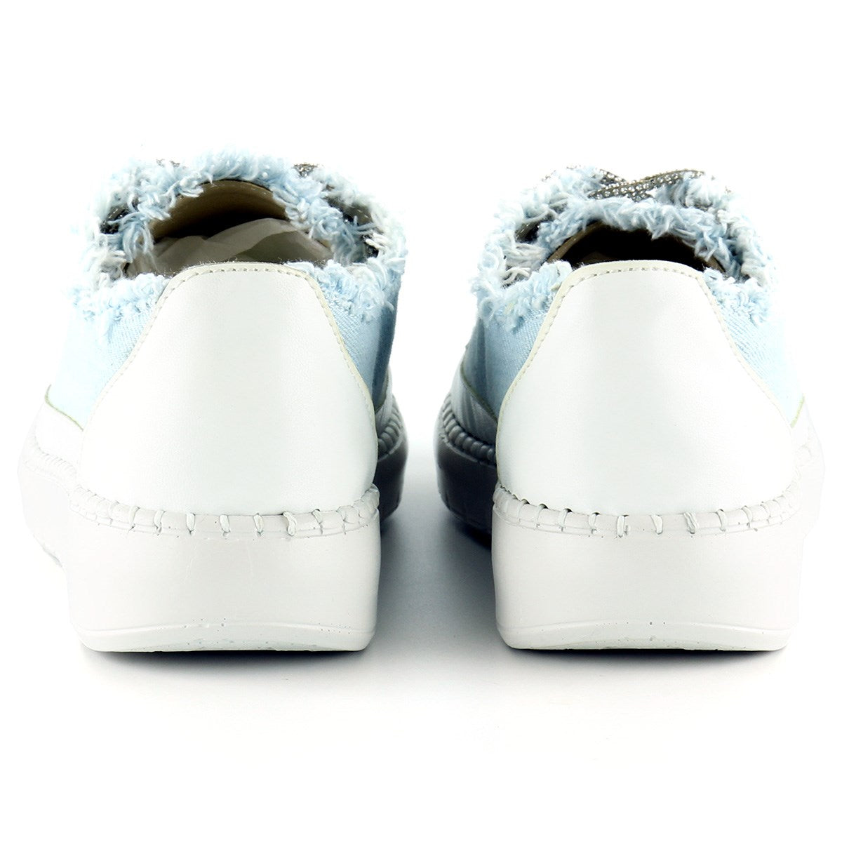 Vanessa Mavi Denim Taşlı Sneaker