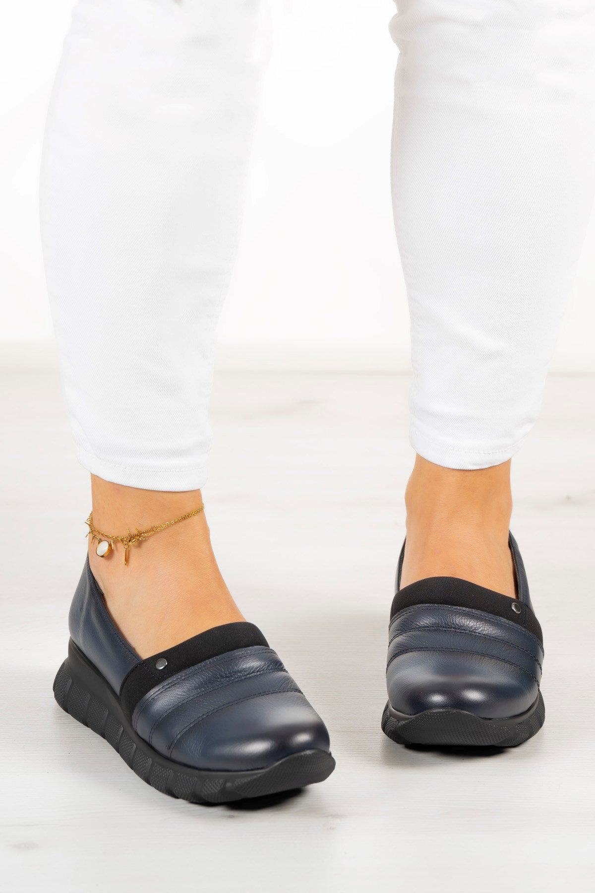 Reagan Lacivert Hakiki Deri Günlük Ayakkabı