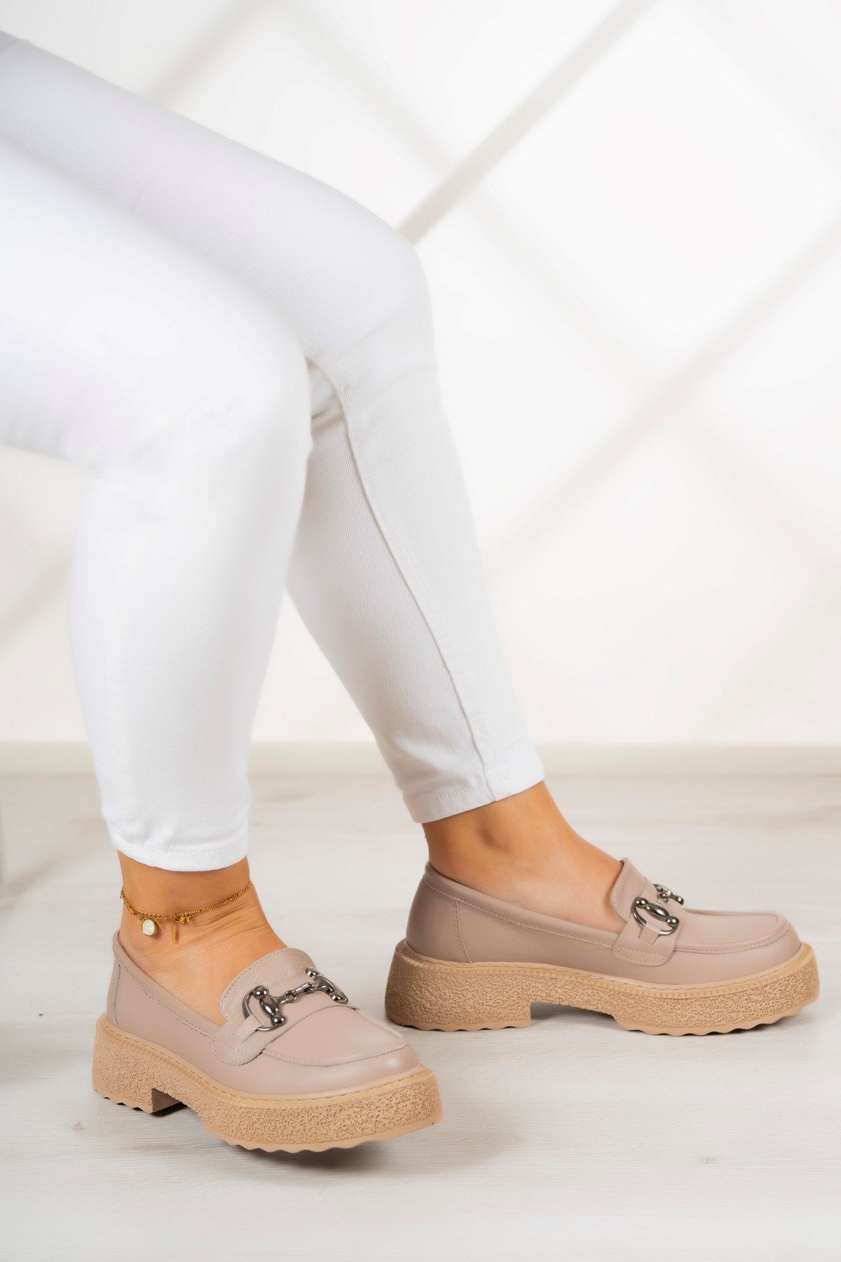 Allison Vizon Hakiki Deri Loafer Ayakkabı