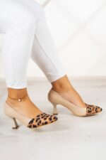 Laura Ten Leopar Topuklu Ayakkabı